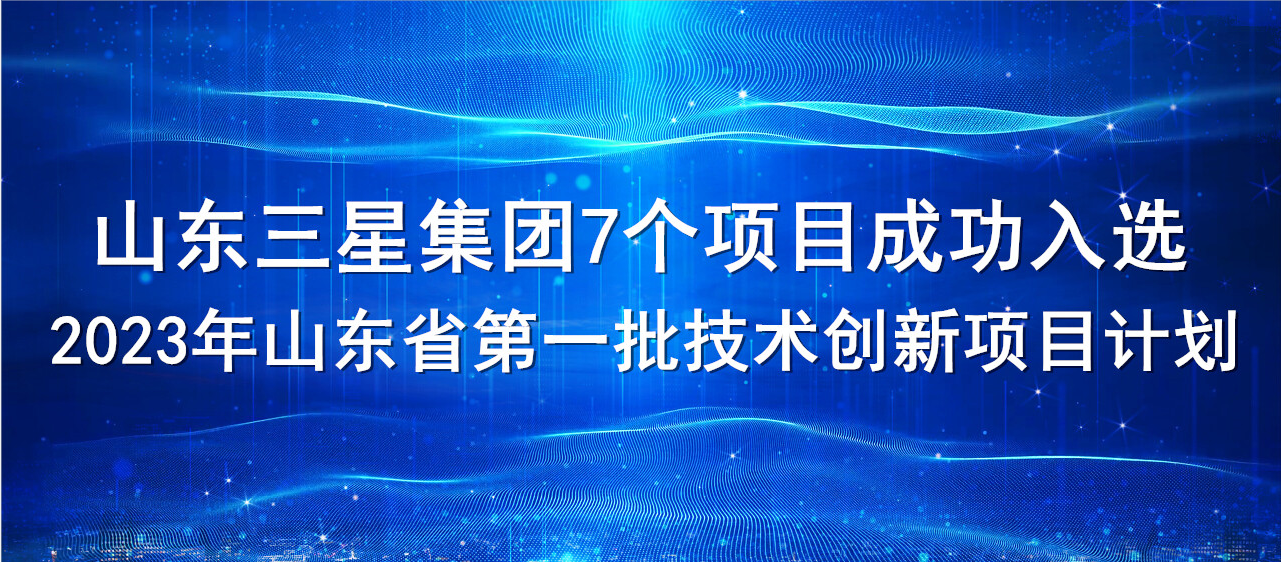 喜報！山東三星集團(tuán)7個項目成功入選2023年山東省第一批技術(shù)創(chuàng)新項目計劃