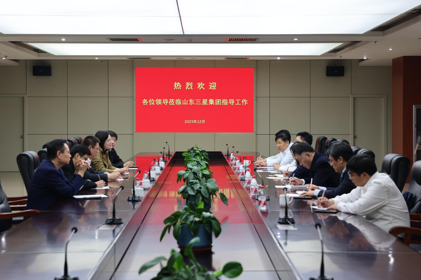 農(nóng)發(fā)行山東省分行黨委委員、副行長朱峰一行來山東三星集團(tuán)調(diào)研