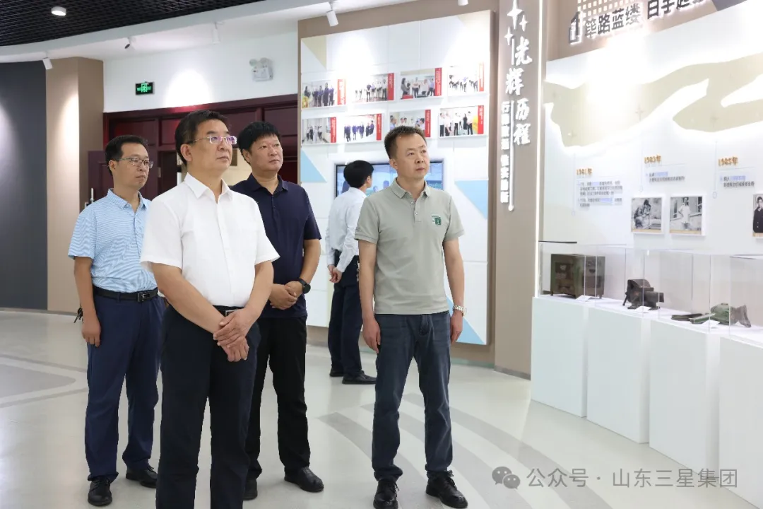 鄒平市農(nóng)業(yè)農(nóng)村局黨組書記、局長(zhǎng)王奎一行來(lái)山東三星集團(tuán)調(diào)研