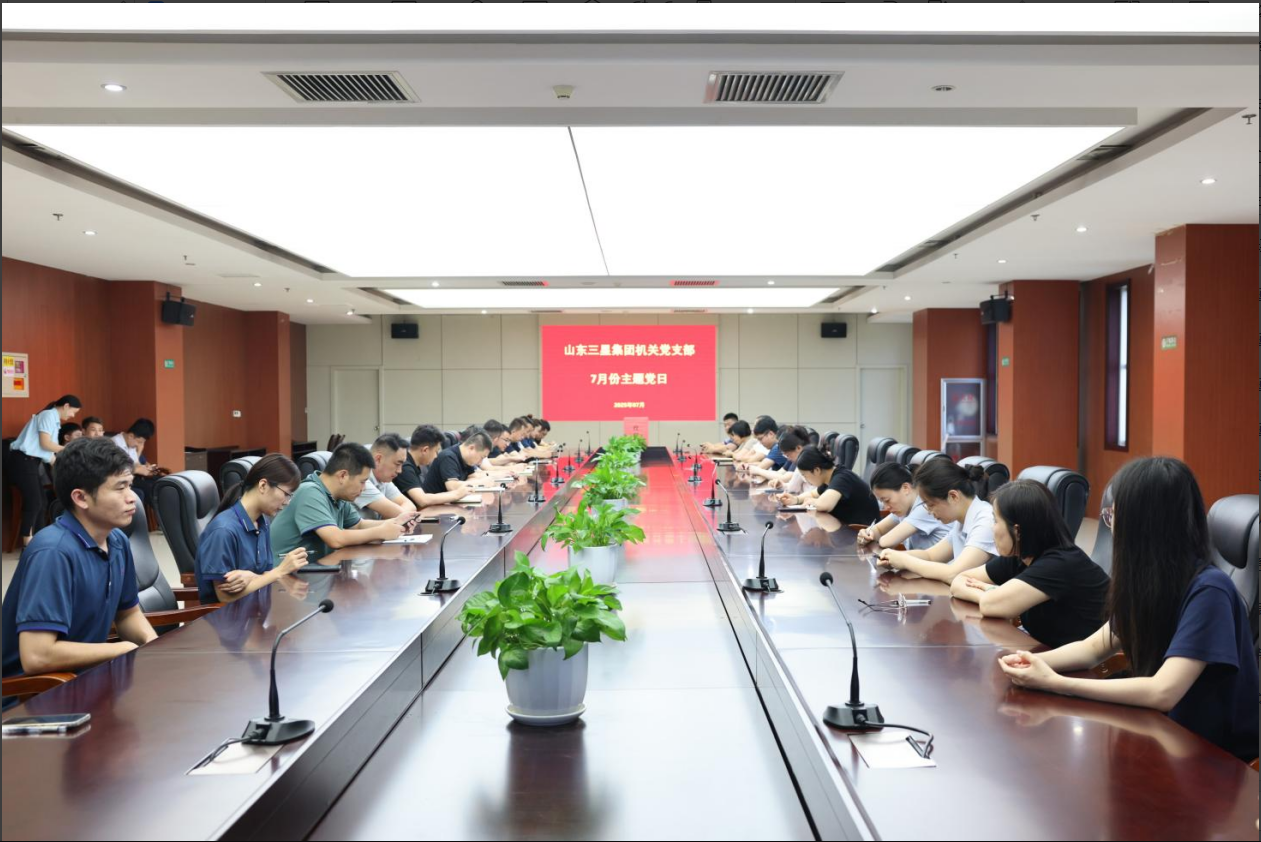 山東三星集團(tuán)各黨支部召開預(yù)備黨員轉(zhuǎn)正大會(huì)暨主題黨日活動(dòng)