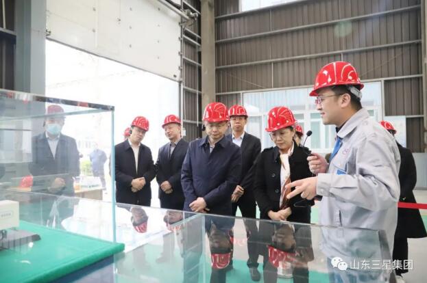 濱州市政協(xié)副主席、市工商聯(lián)主席侯學(xué)峰一行來山東三星集團(tuán)調(diào)研