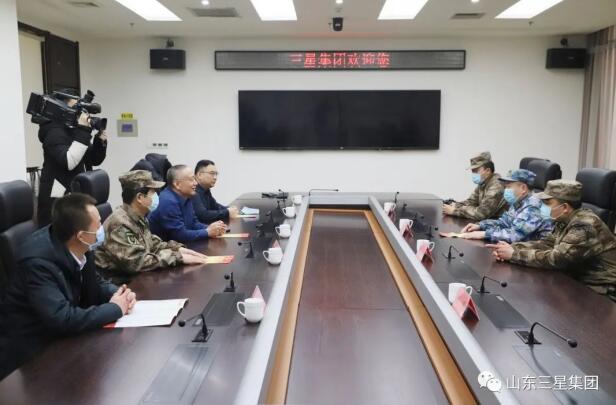 鄒平市委常委、人武部部長(zhǎng)胡燕龍來(lái)山東三星集團(tuán)調(diào)研企業(yè)民兵編組工作